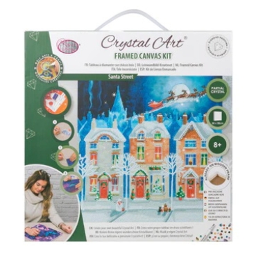Craft Buddy CAK-A191M Crystal Art Kit 30 x 30 cm Santa Street