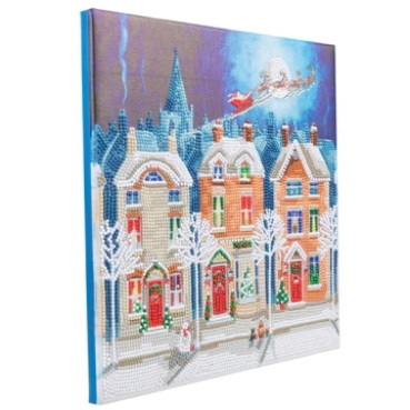 Craft Buddy CAK-A191M Crystal Art Kit 30 x 30 cm Santa Street