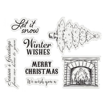 Preview: Crafters Companion Christmas Window Stamp & Die