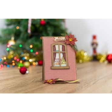 Preview: Crafters Companion Christmas Window Stamp & Die