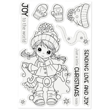 Preview: Crafters Companion Clear Stamps Molly's Joy