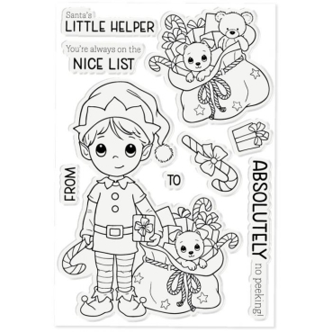 Preview: Crafters Companion Clear Stamps Santa's Little Helper