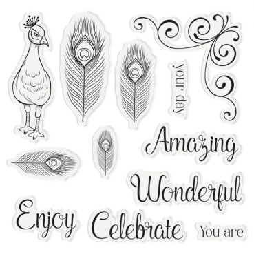 Preview: Crafter's Companion Proud as a Peacock Stamp & Die