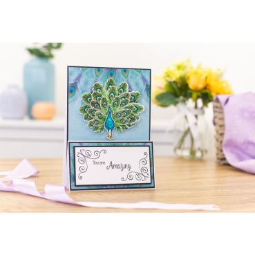 Preview: Crafter's Companion Proud as a Peacock Stamp & Die