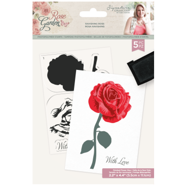 Crafters Companion Clear Stamps Rose Garden Ravishing Rose