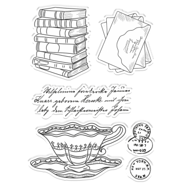 Preview: Crafters Companion Clear Stamp Transparenter Stempel Vintage Diary Exquisite Embellishments
