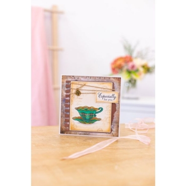 Preview: Crafters Companion Clear Stamp Transparenter Stempel Vintage Diary Exquisite Embellishments