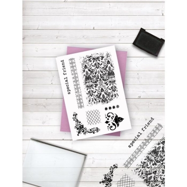 Preview: Crafters Companion Clear Stamps Stempel Textured Opulence