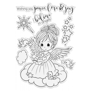 Preview: Crafters Companion Stamp and Die Stempel und Stanzschablone Angel Inspiration Twinkle Angel