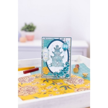 Preview: Crafter's Companion Paper Pad 12 x 12 inch Chinoiserie Collection