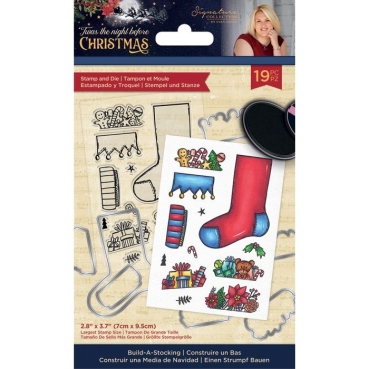 Crafter's Companion Twas the Night Before Christmas Stamp and Die Stempel und Stanzschablone Build-A-Stocking