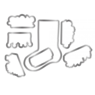 Preview: Crafter's Companion Twas the Night Before Christmas Stamp and Die Stempel und Stanzschablone Build-A-Stocking