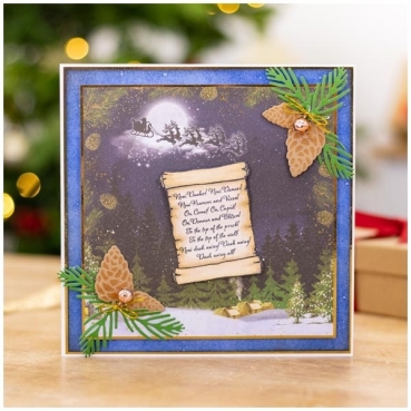Preview: Crafter's Companion 6 x 6 Inch (15,24 cm) Paper Pad Twas the Night Before Christmas