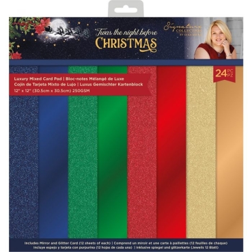 Crafter's Companion 12 x 12 Inch (30,5 cm) Luxury Mixed Card Pad Twas the Night Before Christmas