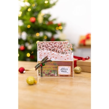 Preview: Crafter's Companion Twas the Night Before Christmas Metal Die Stanzschablone Music and Swirls