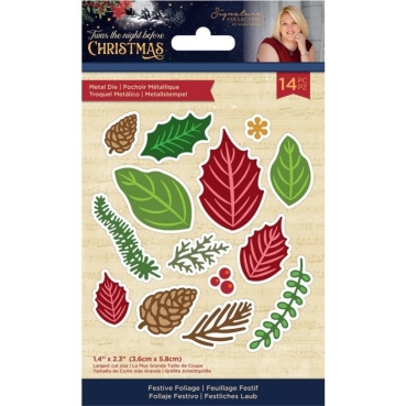 Crafter's Companion Twas the Night Before Christmas Metal Die Stanzschablone Festive Foliage