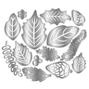 Preview: Crafter's Companion Twas the Night Before Christmas Metal Die Stanzschablone Festive Foliage