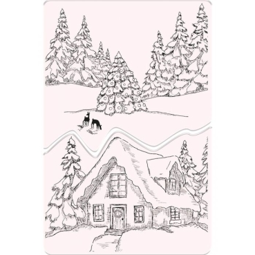 Preview: Crafters Companion Clear Stamp Transparenter Stempel Woodland Cottage