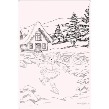 Preview: Crafters Companion Clear Stamp Transparenter Stempel A Snowy Scene