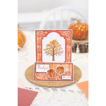 Preview: Crafters Companion Clear Stamp Transparenter Stempel Autums Blessings Collection Autumnal Tree