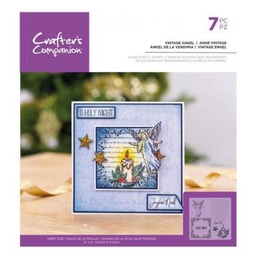 Crafters Companion Clear Stamp Transparenter Stempel Vintage Angel