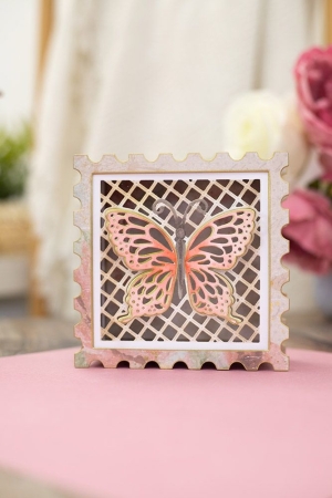 Preview: Crafter's Companion Vintage Butterflies Metal Die Stanzschablone Marvellous Mariposa