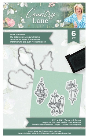 Crafter's Companion Country Lane Stamp & Die Stempel und Stanzschablone Dusk Till Dawn