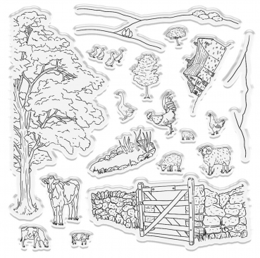 Preview: Crafter's Companion Country Lane Clear Stamps Idyllic Meadow
