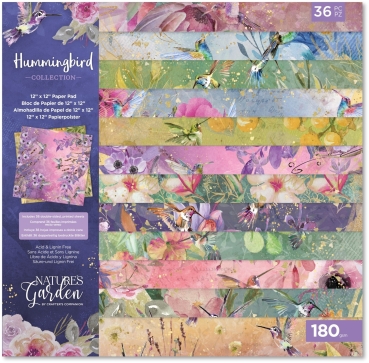 Crafter's Companion 12 x 12 Inch (30,5 cm) Paper Pad Hummingbird