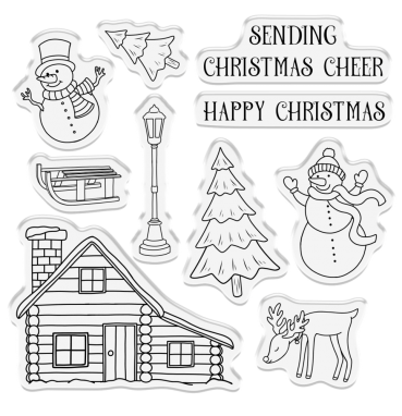 Preview: Crafter's Companion Celebrate the Season Clear Stamp Home for the Holiday