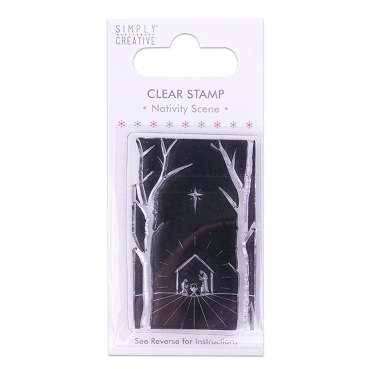 Simply Creative Nativity Scene Clear Stamp