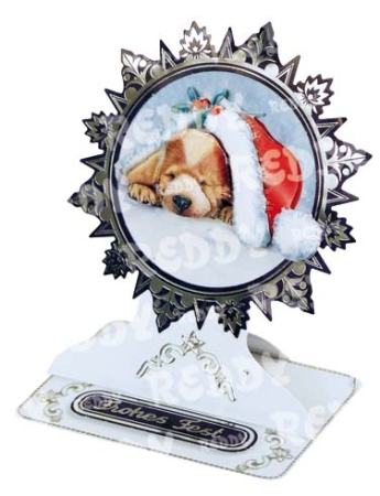 Preview: Reddy 3D Stanzbogen-Set "Hunde und Katzen" weihnachtlich