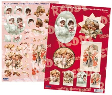 Reddy 3D Stanzbogen-Set "Weihnachtsmotive nostalgisch"