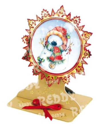 Preview: Reddy 3D Stanzbogen-Set "Lustige Weihnachtsmänner"