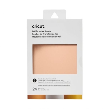 Cricut Foil Transfer Sheets Metallic Sampler 10 x 15 cm (24 Stück)