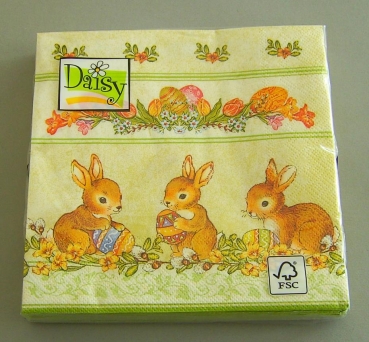 Lunch Serviette Daisy Osterhasen pro Stück
