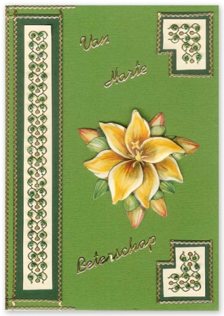 Reddy Stickerbogen 10 x 23 cm Rahmen Multiwellen gold