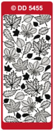 Preview: Reddy Stickerbogen 10 x 23 cm Herbstblätter gold