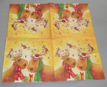 Ambiente Lunch Serviette 33 x 33 cm pro Stück Decorative Deer