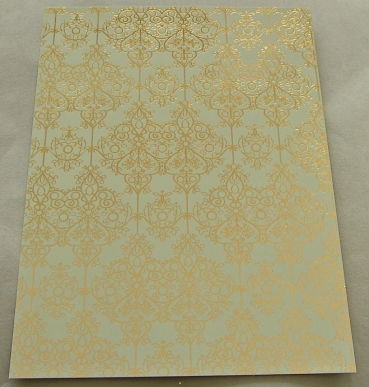 Reddy Cards Deko-Karton "Barock" karamel, gold-laminiert