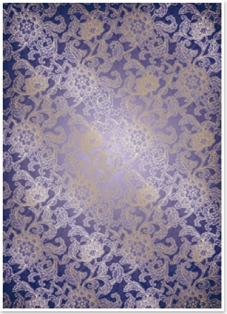 Reddy Cards Deko-Karton "Classic" amethyst, mit Golddruck