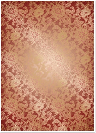 Reddy Cards Deko-Karton "Classic" apricot, mit Golddruck