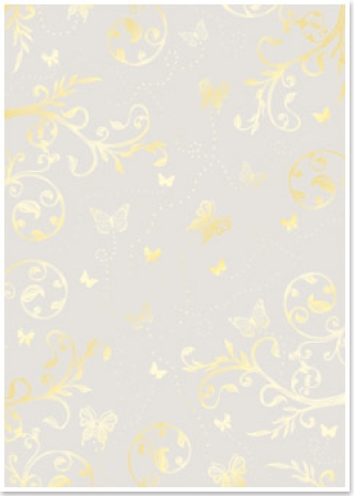 Reddy Cards Deko-Karton "Sommer" grau, gold-laminiert
