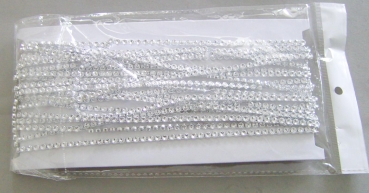 Dekokette 4 mm breit pro Meter silber