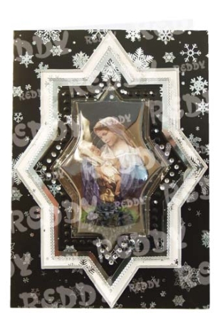 Preview: Reddy Cards Klarsichthaube Stern für Prägeboard Christmas Delight