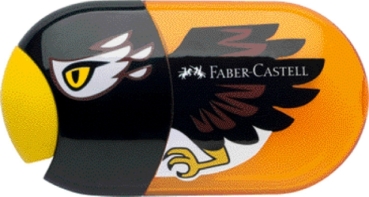 Faber Castell Doppelspitzdose Motiv Adler + Radierer