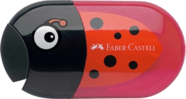 Faber Castell Doppelspitzdose Motiv Käfer + Radierer