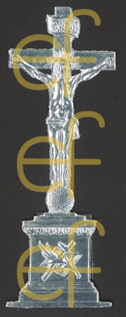 Dresdner Ornamente pro Bogen Jesus am Kreuz silber