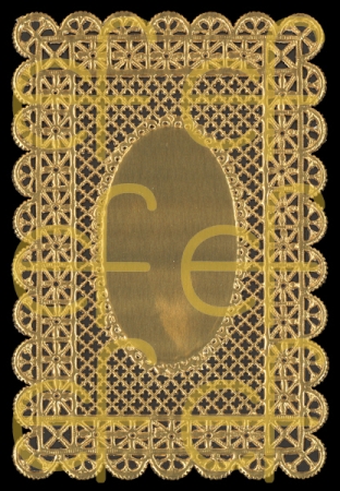 Dresdner Ornamente pro Bogen Spitzendeckchen gold