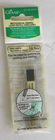 CLOVER Ersatzminen für Druckbleistift 0,7 mm Gelb